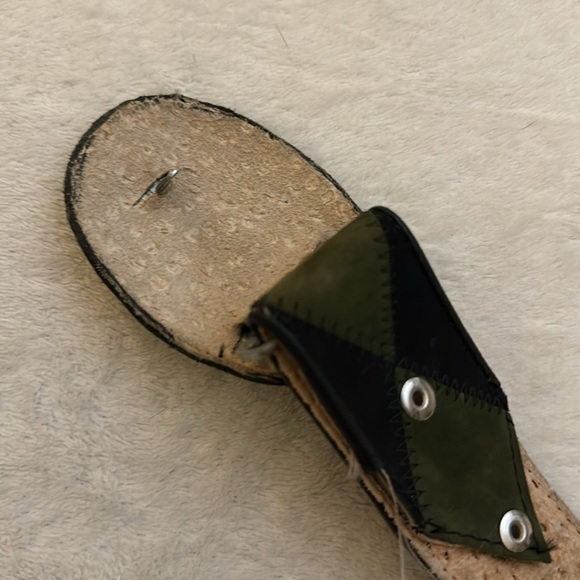 Vintage Big Horn Diamond Checkered Suede Vest - Picture 9 of 10